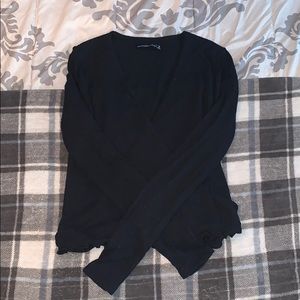 Abercrombie and Fitch Long Sleeve Wrap Top